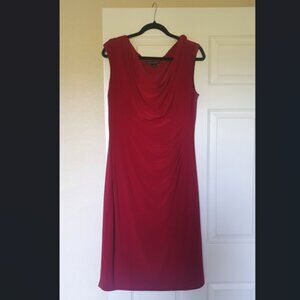 LAUREN Ralph Lauren red dress with Cowl Neck